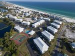 Aerial view of Beachside Villas - less than 5 minutes to Seaside.